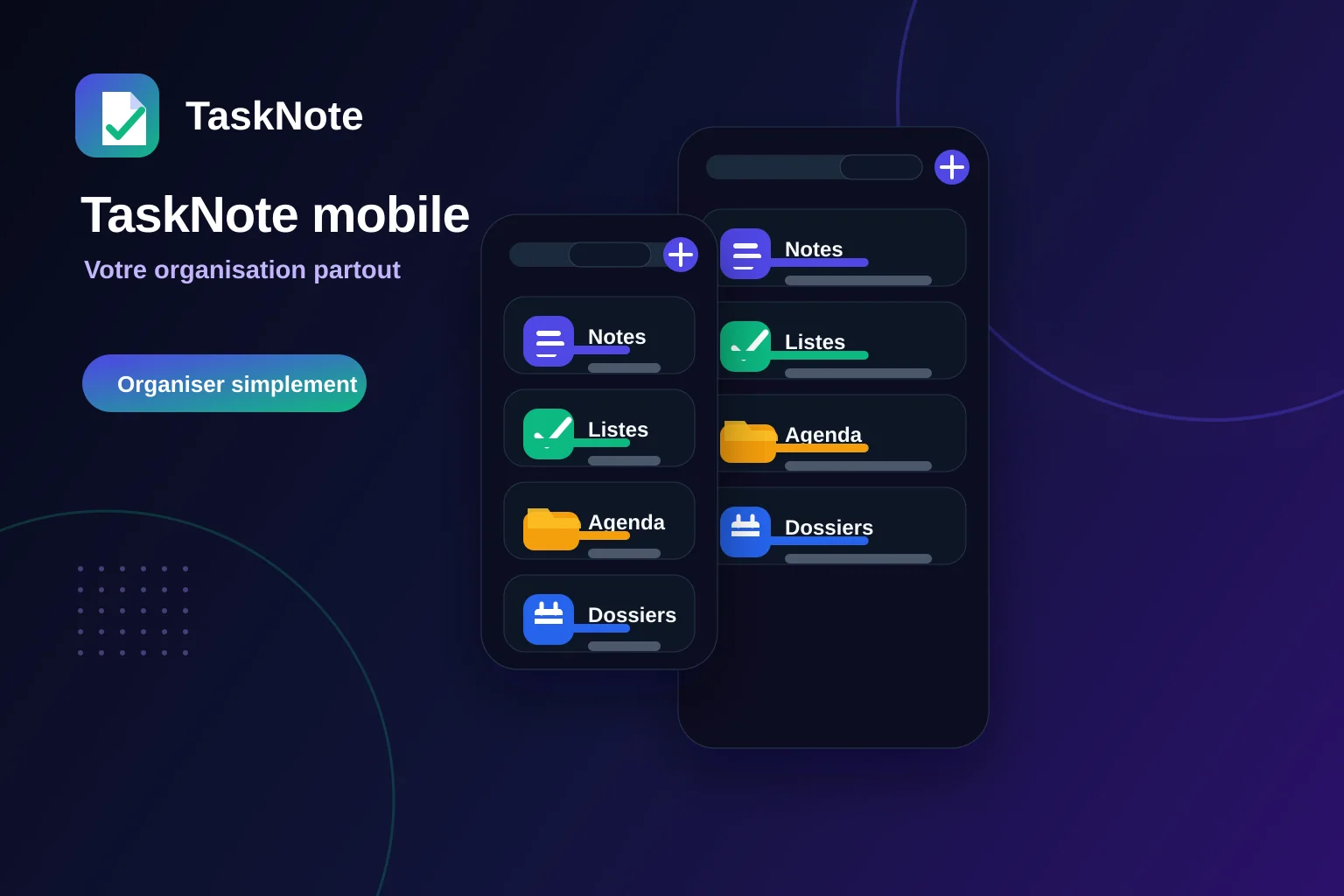 Application mobile TaskNote installable en PWA
